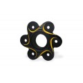 CNC Racing NEW STYLE Black/Red or Gold BI-COLOR 6 Hole Rear Sprocket Flange for Ducati Panigale / Streetfighter V4 / S / R / Speciale